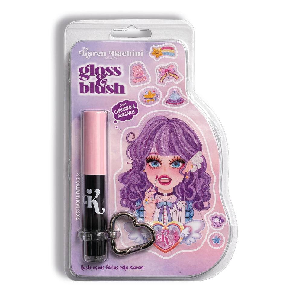 GLOSS LABIAL PRETO TATTOO GLOSS BY KAREN BACHINI EDIÇÃO ESPECIAL