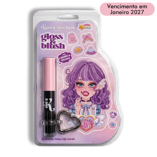 GLOSS LABIAL PRETO TATTOO GLOSS EDIÇÃO ESPECIAL